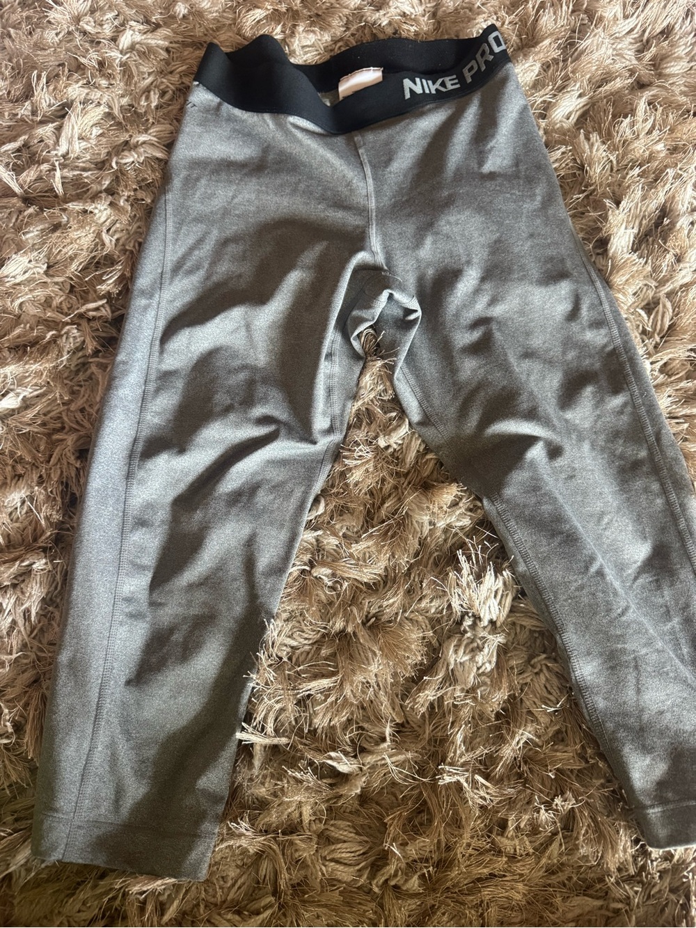 Nike Grey Midi Skirt with Black Waistband